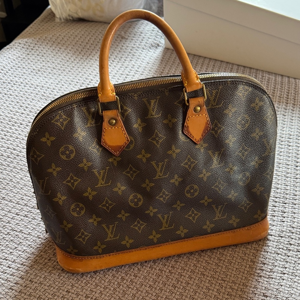 Louis Vuitton Vintage Alma Brown Monogram Handbag